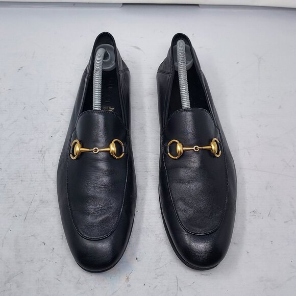 Gucci Brixton Black Leather Horsebit Loafer Shoe - Picture 1 of 13